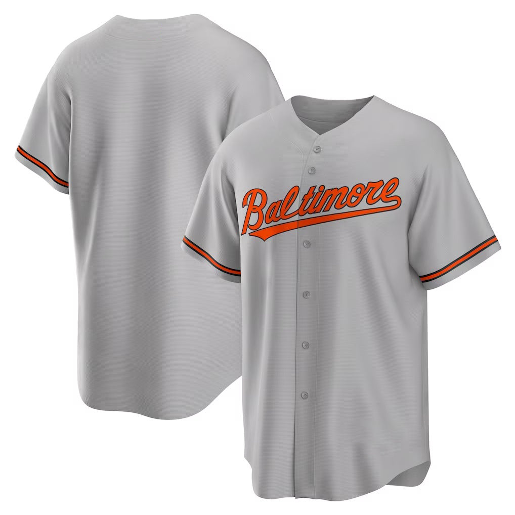 Baseball Jersey | Baltimore Orioles Gray Road Replica Team - image 1