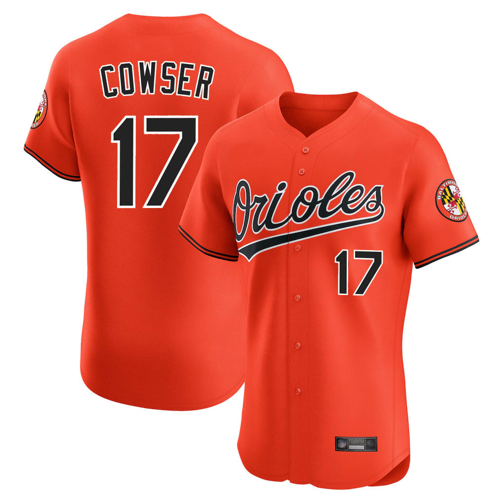 Baseball Jersey | Baltimore Orioles #17 Colton Cowser Player Orange Limited Home Game Stitched - image 1