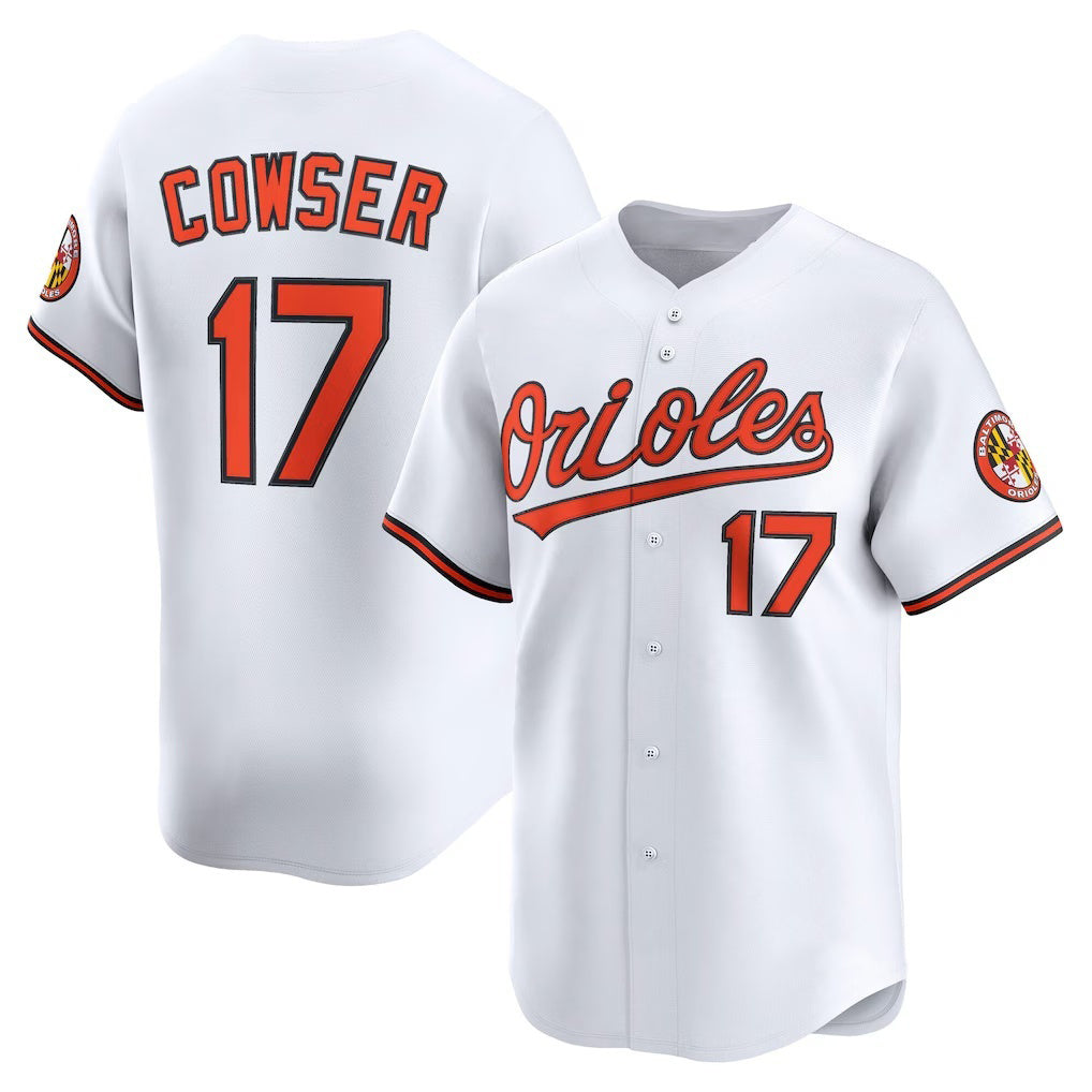 Baseball Jersey | Baltimore Orioles #17 Colton Cowser White Home Limited Player - image 1