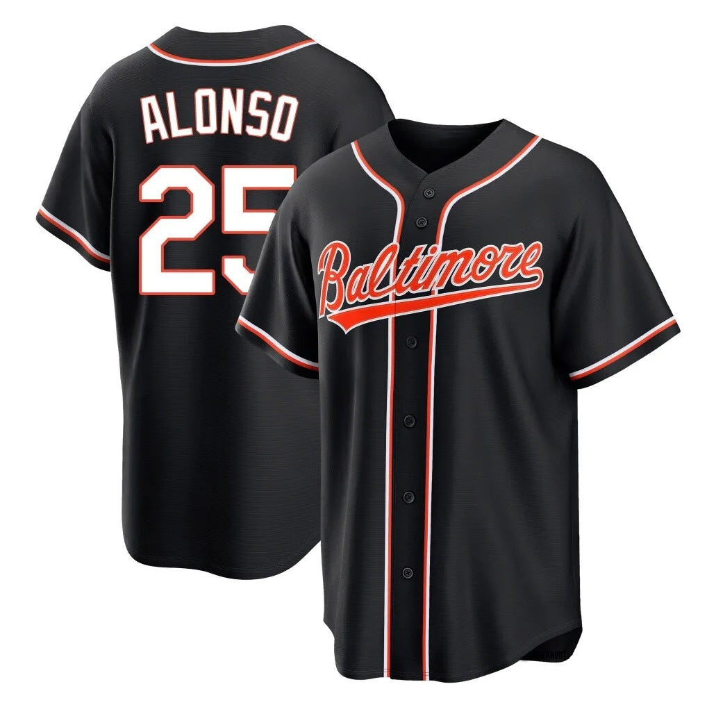 Baseball Jersey | Baltimore Orioles #25 Pete Alonso Player Black Out Home Game Stitched - image 1