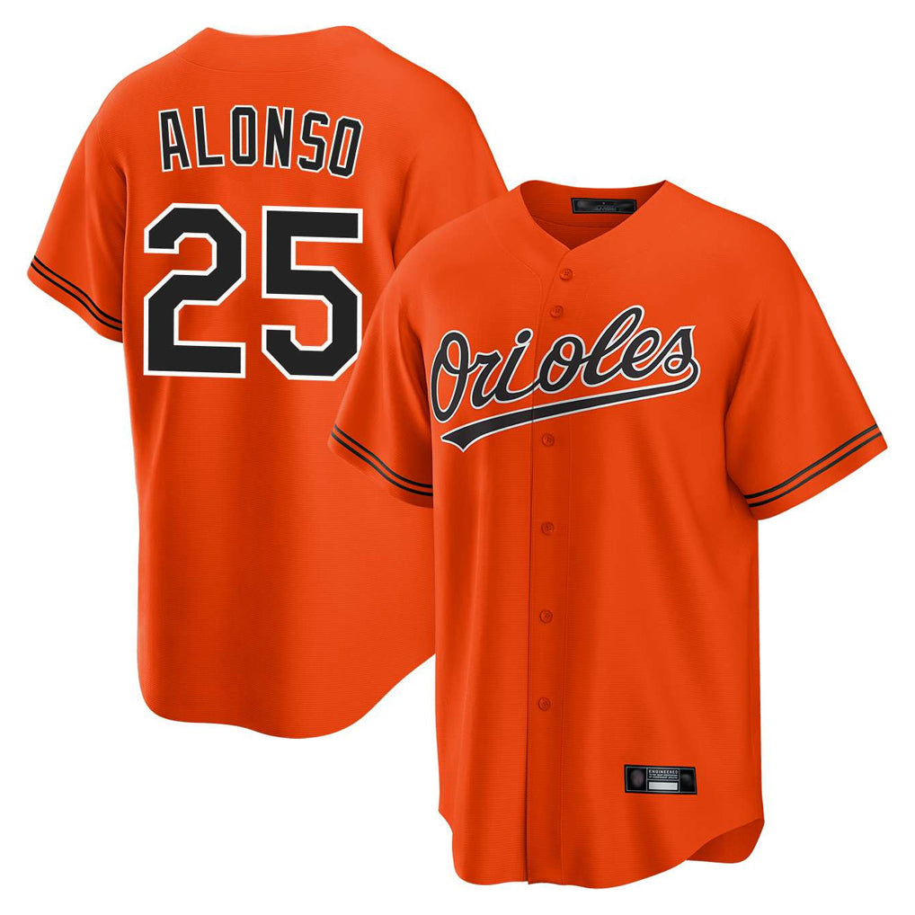 Baseball Jersey | Baltimore Orioles #25 Pete Alonso Player Orange Home Game Stitched - image 1