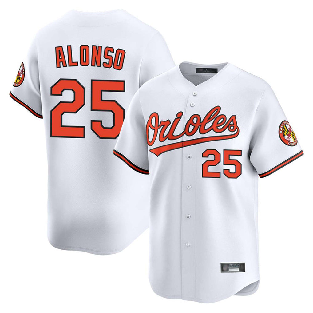 Baseball Jersey | Baltimore Orioles #25 Pete Alonso Player White Limited Home Game Stitched - image 1