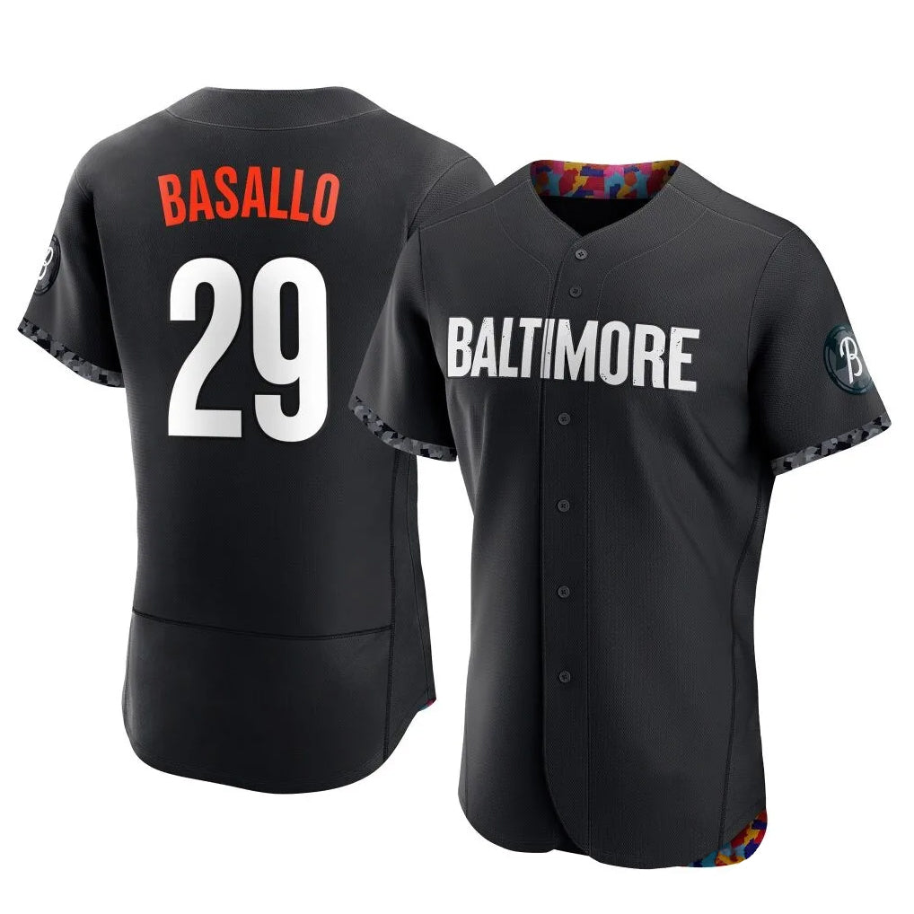 Baseball Jersey | Baltimore Orioles #29 Samuel Basallo Player Black City Connect Limited Home Game Stitched - image 1