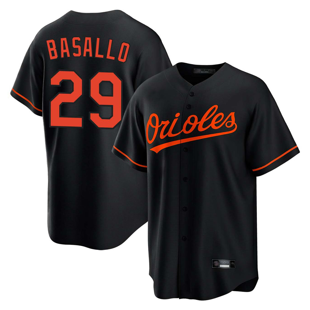 Baseball Jersey | Baltimore Orioles #29 Samuel Basallo Player Black Home Game Stitched - image 1