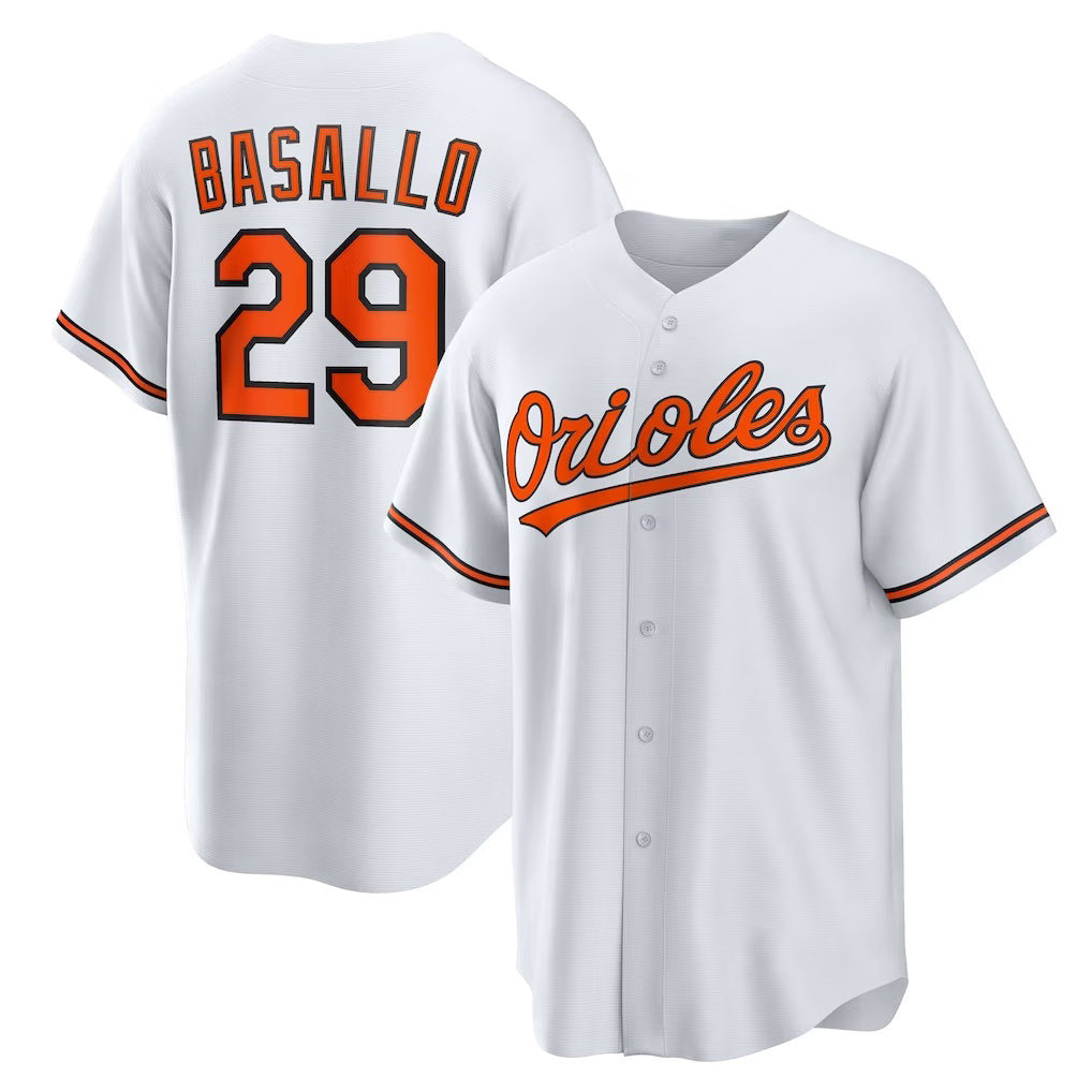 Baseball Jersey | Baltimore Orioles #29 Samuel Basallo White Replica Player - image 1