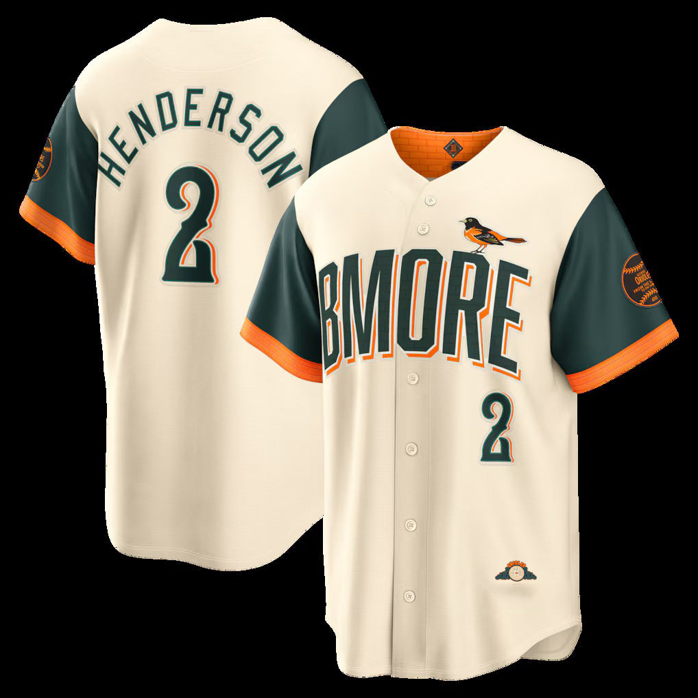 Baseball Jersey | Baltimore Orioles #2 Gunnar Henderson Natural 2026 City Connect Stadium - image 1