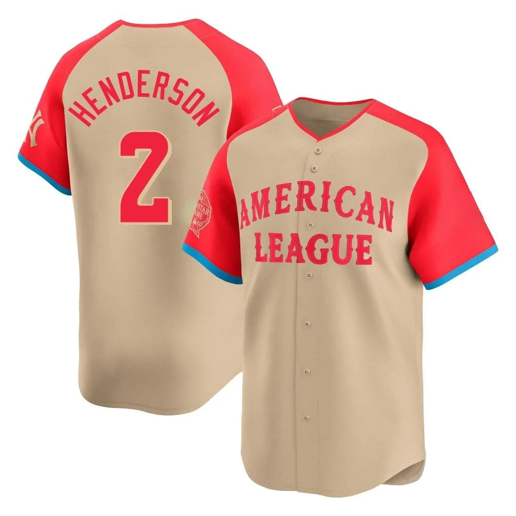 Baseball Jersey | Baltimore Orioles #2 Gunnar Henderson Player Cream American League All-Star Limited Home Game Stitched - image 1