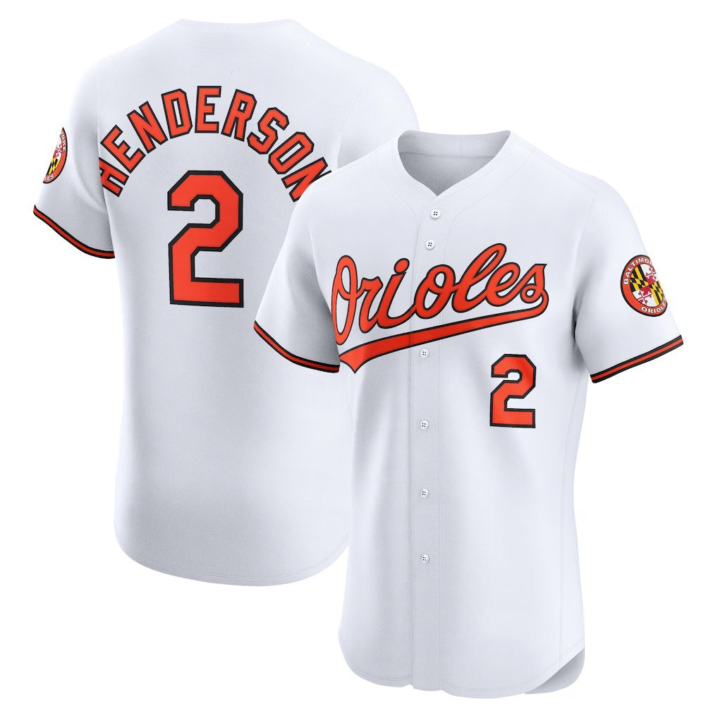 Baseball Jersey | Baltimore Orioles #2 Gunnar Henderson White Home - image 1