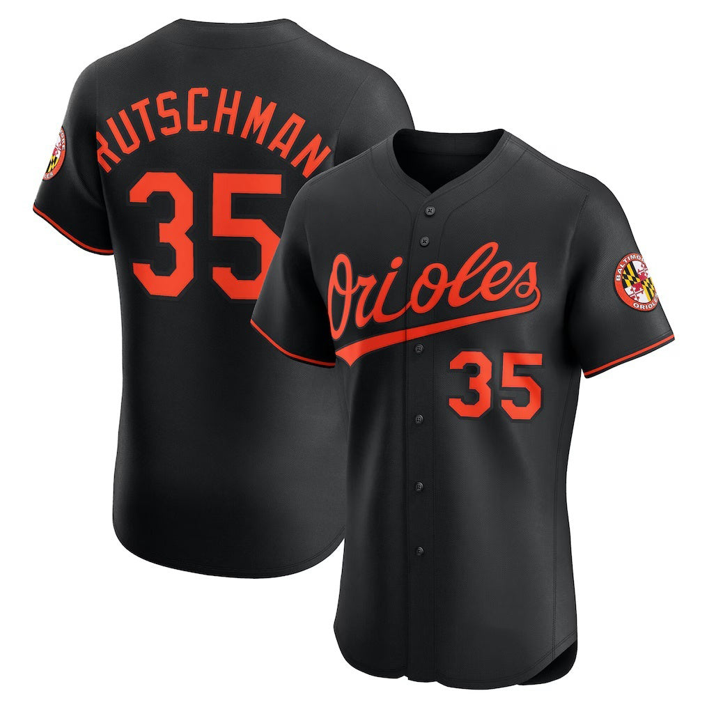 Baseball Jersey | Baltimore Orioles #35 Adley Rutschman Black Alternate - image 1