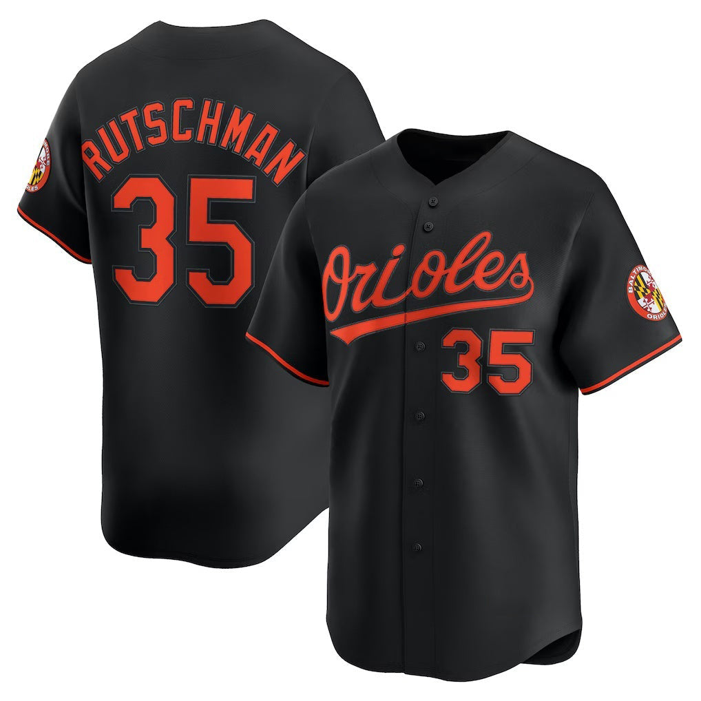 Baseball Jersey | Baltimore Orioles #35 Adley Rutschman Black Alternate Limited Player - image 1