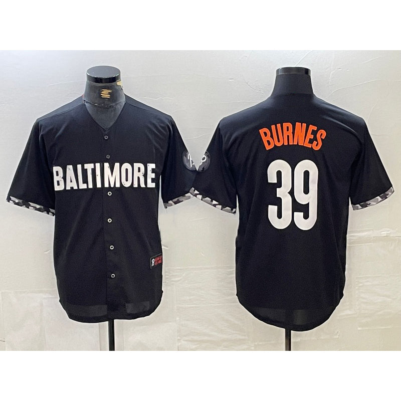 Baseball Jersey | Baltimore Orioles #39 Corbin Burnes Black 2023 City Connect Stitched - image 1
