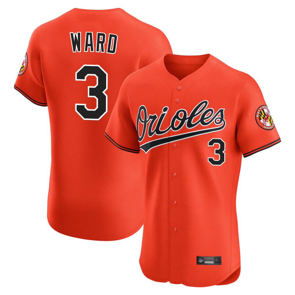Baseball Jersey | Baltimore Orioles #3 Taylor Ward Player Orange Limited Home Game Stitched - image 1