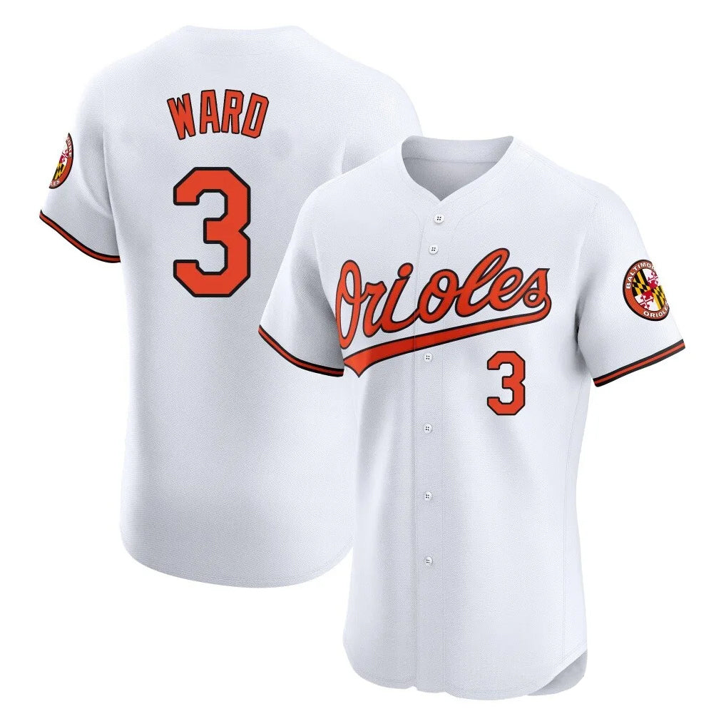 Baseball Jersey | Baltimore Orioles #3 Taylor Ward Player White Limited Home Game Stitched - image 1