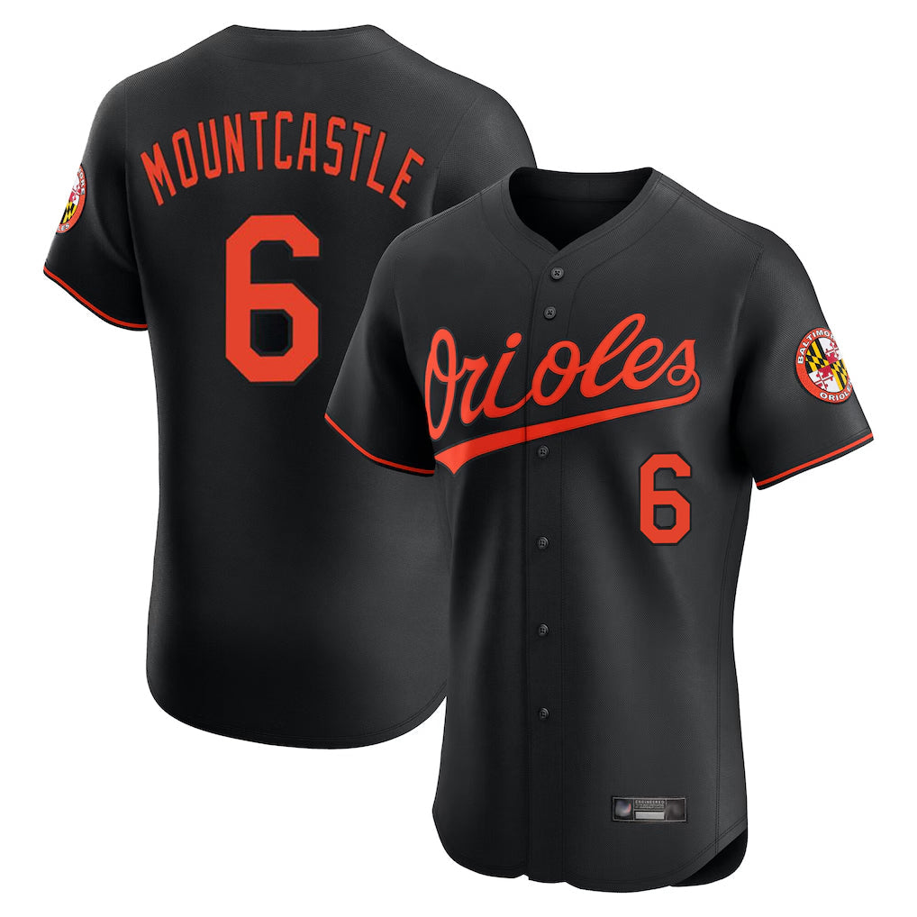 Baseball Jersey | Baltimore Orioles #6 Ryan Mountcastle Player Black Limited Home Game Stitched - image 1