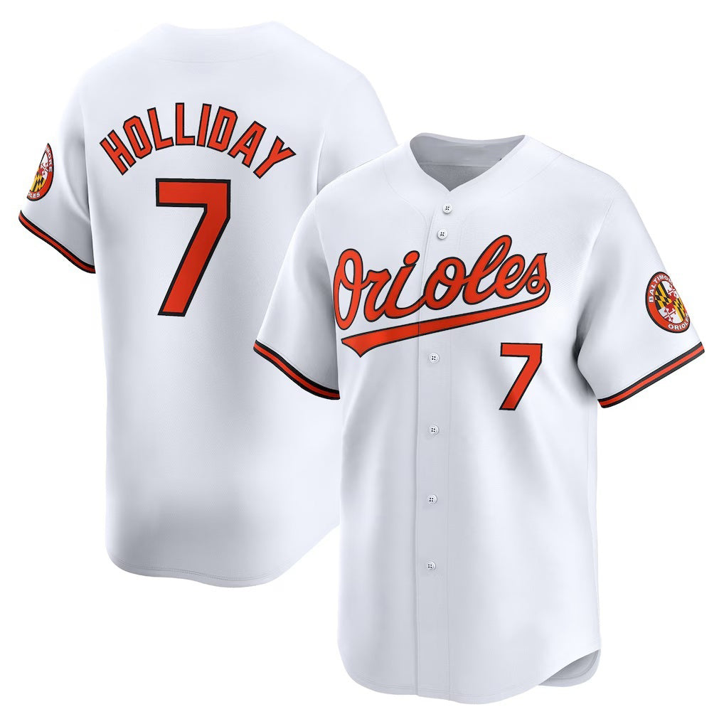 Baseball Jersey | Baltimore Orioles #7 Jackson Holliday White Home Limited Player - image 1