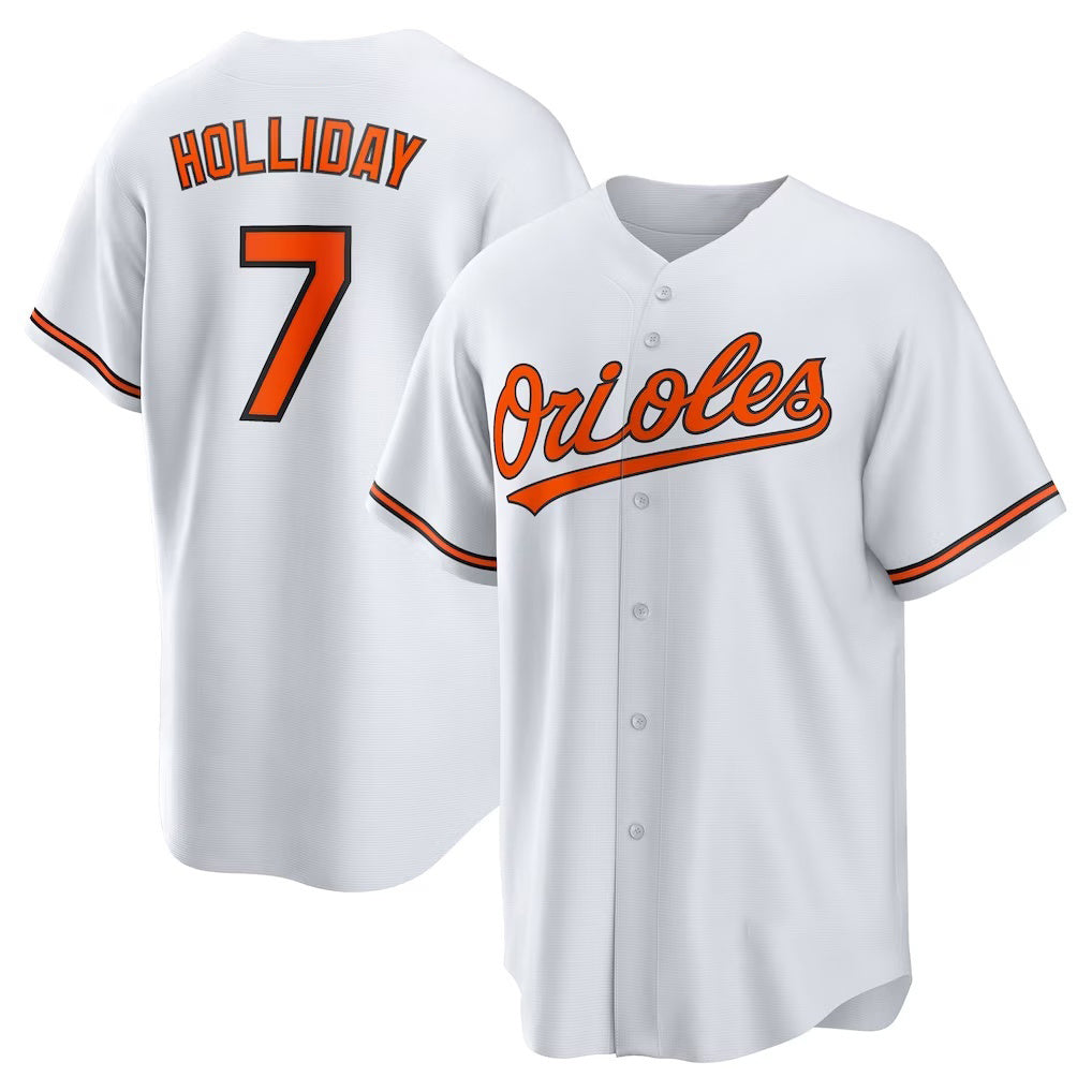 Baseball Jersey | Baltimore Orioles #7 Jackson Holliday White Home Replica Player - image 1