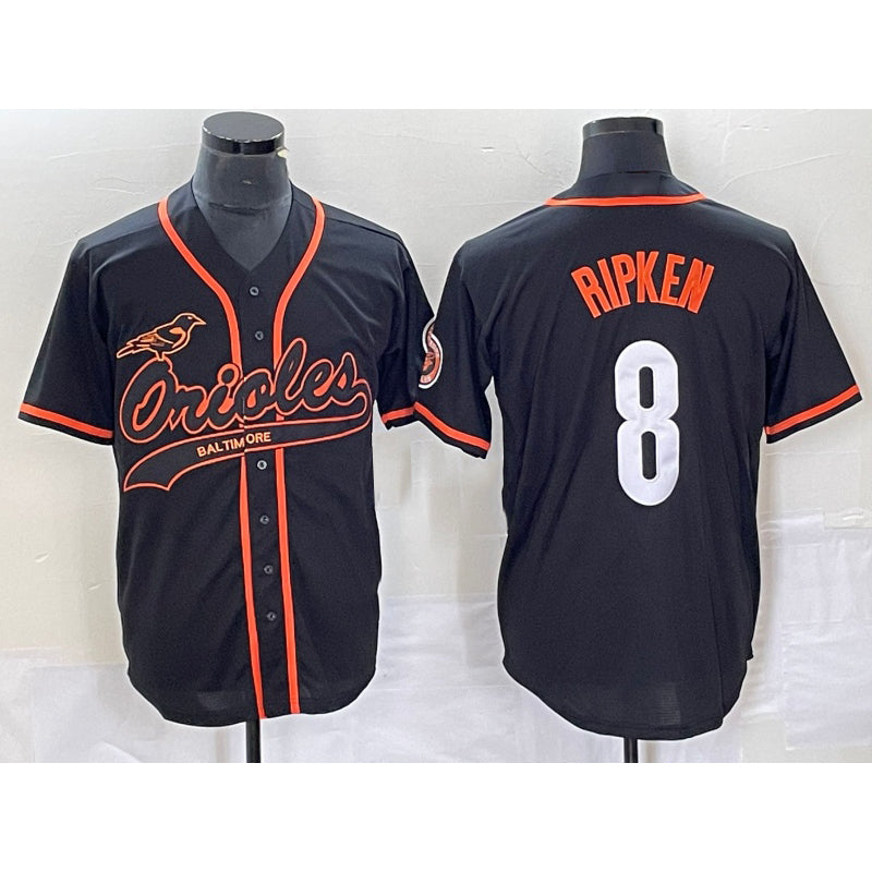 Baseball Jersey | Baltimore Orioles #8 Cal Ripken Jr Black Stitched - image 1