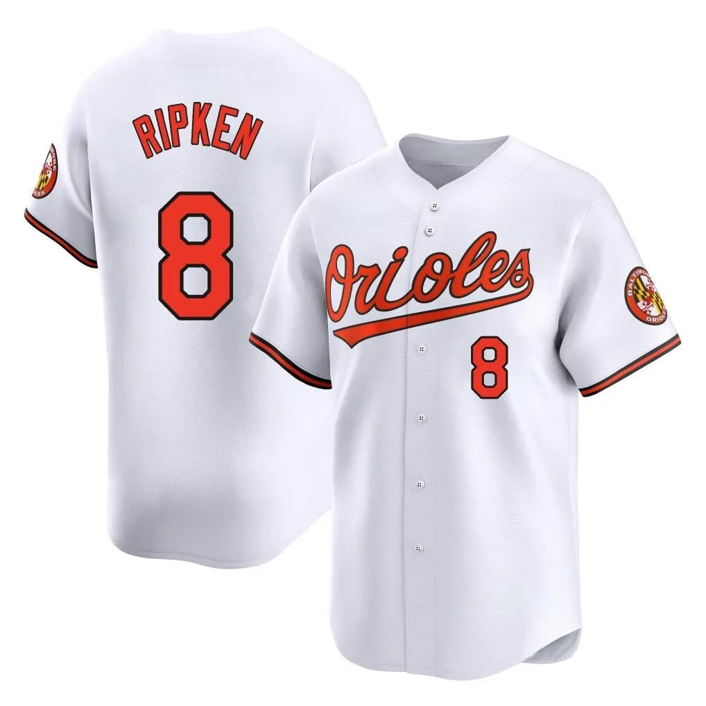 Baseball Jersey | Baltimore Orioles #8 Cal Ripken Player White Limited Home Game Stitched - image 1