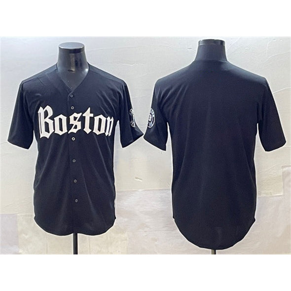 Baseball Jersey | Boston Red Sox Blank Black Gothic Vapor Limited Stitched - image 1