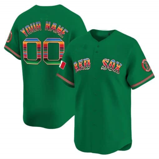 Baseball Jersey | Boston Red Sox Mexico Limited Custom Jersey ¨C Green - image 1