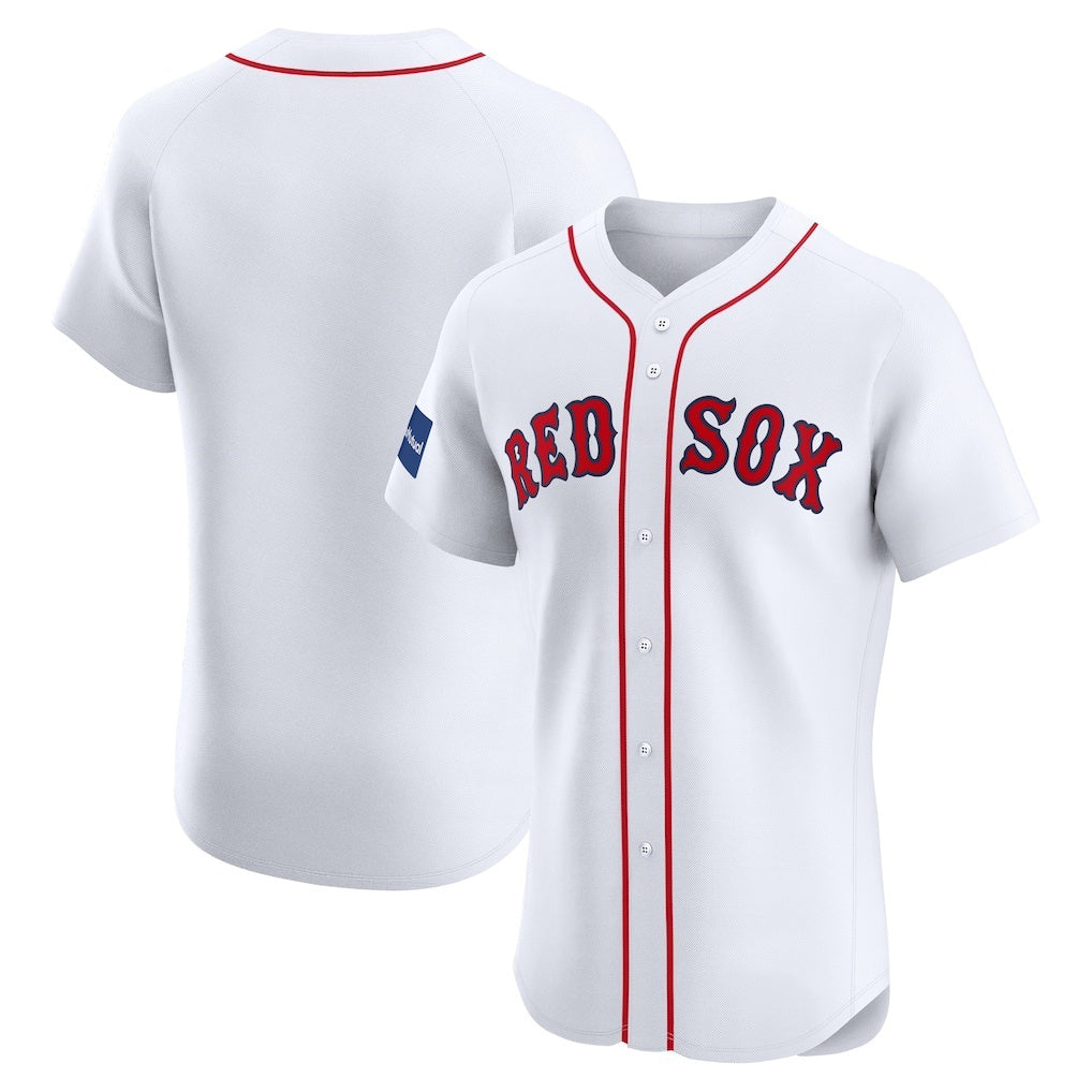 Baseball Jersey | Boston Red Sox White Home Patch - image 1