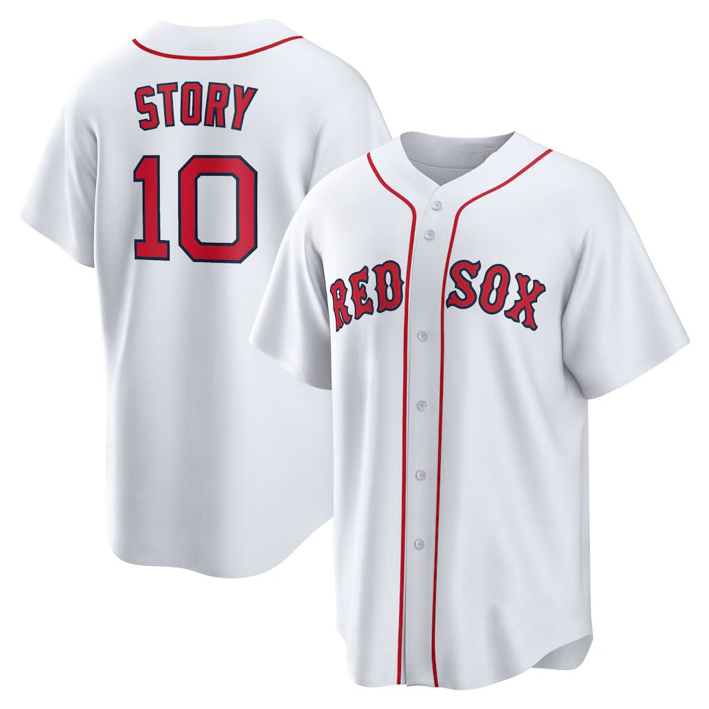 Baseball Jersey | Boston Red Sox #10 Trevor Story White Home Replica - image 1