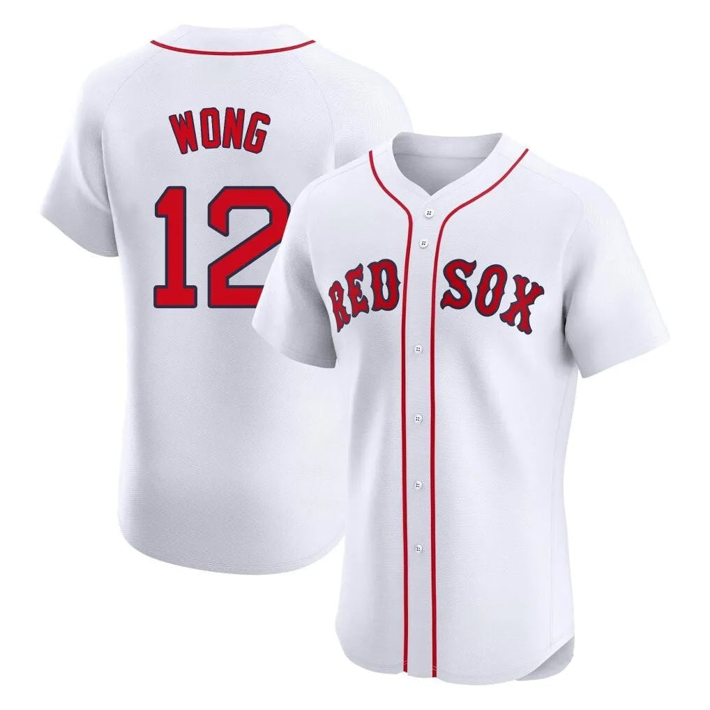 Baseball Jersey | Boston Red Sox #12 Connor Wong Player White Limited Home Game Stitched - image 1