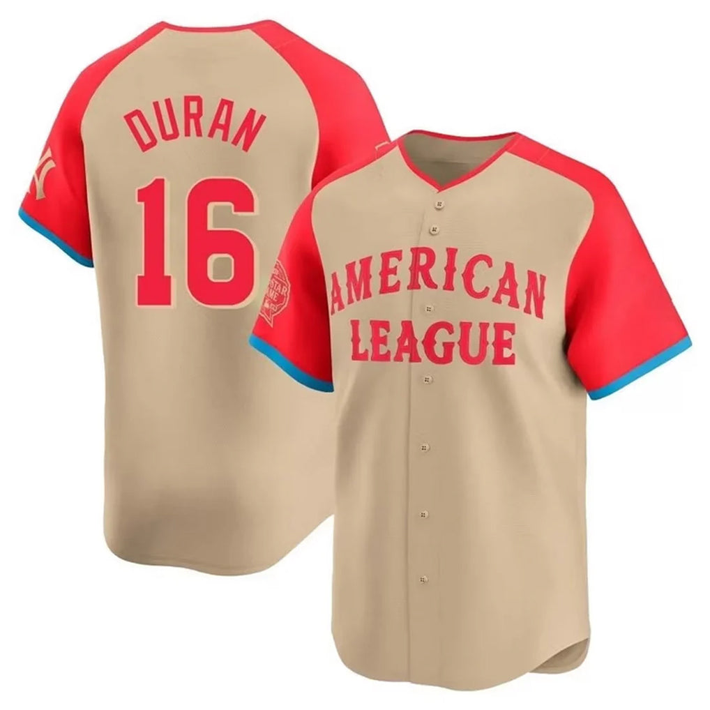 Baseball Jersey | Boston Red Sox #16 Jarren Duran Player Cream All-Star Short-Sleeved Home Game Stitched - image 1
