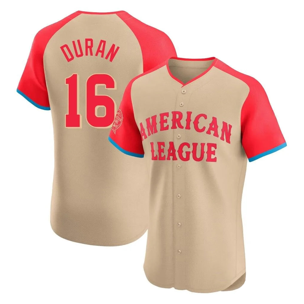Baseball Jersey | Boston Red Sox #16 Jarren Duran Player Cream All-Star Short-Sleeved Limited Home Game Stitched - image 1