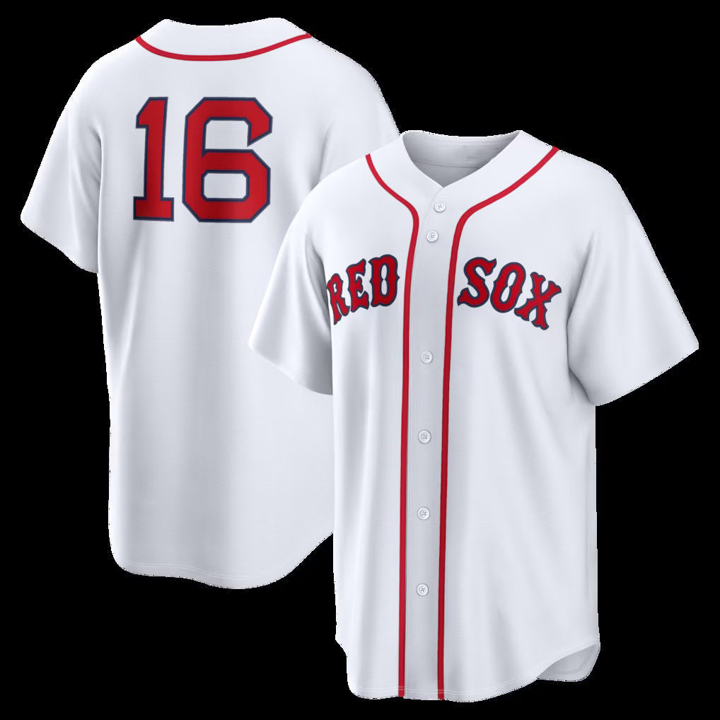 Baseball Jersey | Boston Red Sox #16 Jarren Duran White Home Replica - image 1