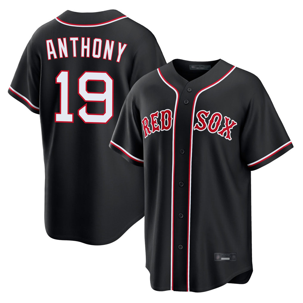 Baseball Jersey | Boston Red Sox #19 Roman Anthony Player Black Out Home Game Stitched - image 1