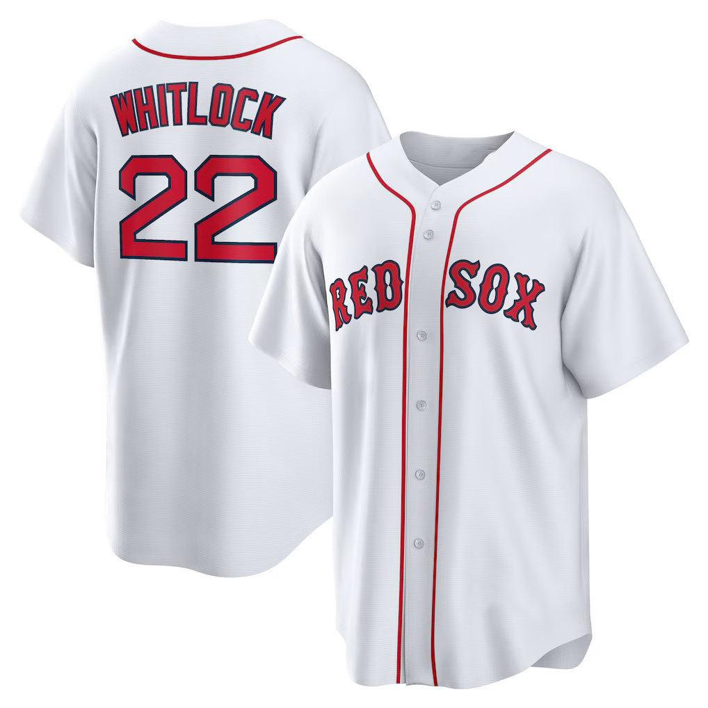 Baseball Jersey | Boston Red Sox #22 Garrett Whitlock White Home Replica - image 1