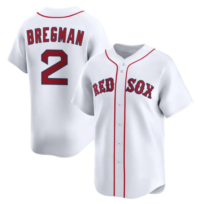 Baseball Jersey | Boston Red Sox #2 Alex Bregman White 2024 Home Limited Stitched - image 1