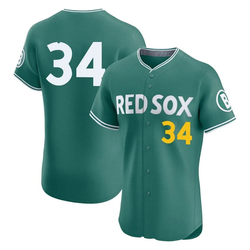 Baseball Jersey | Boston Red Sox #34 David Ortiz Player Green City Connect Limited Home Game Stitched - image 1