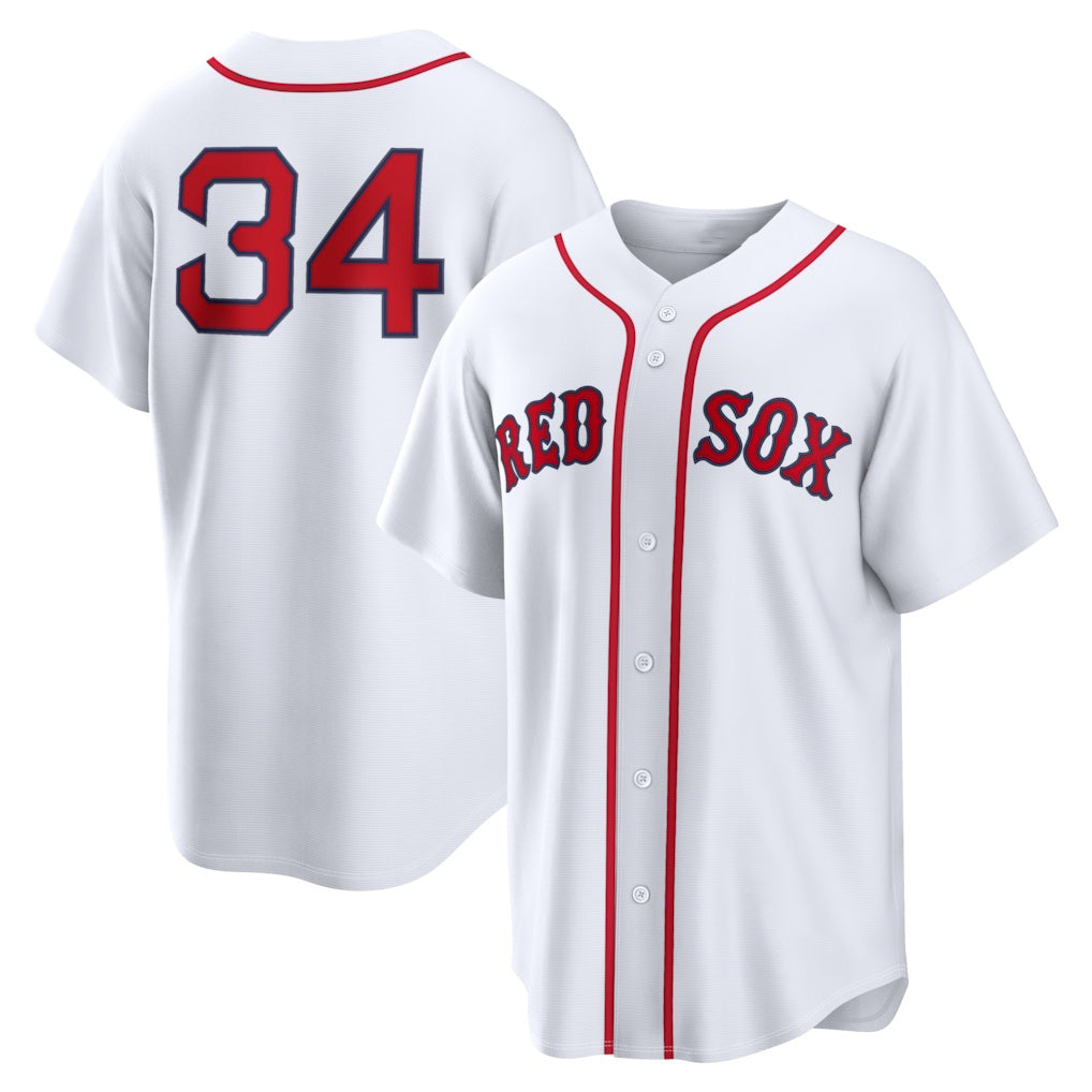 Baseball Jersey | Boston Red Sox #34 David Ortiz White Home Replica - image 1