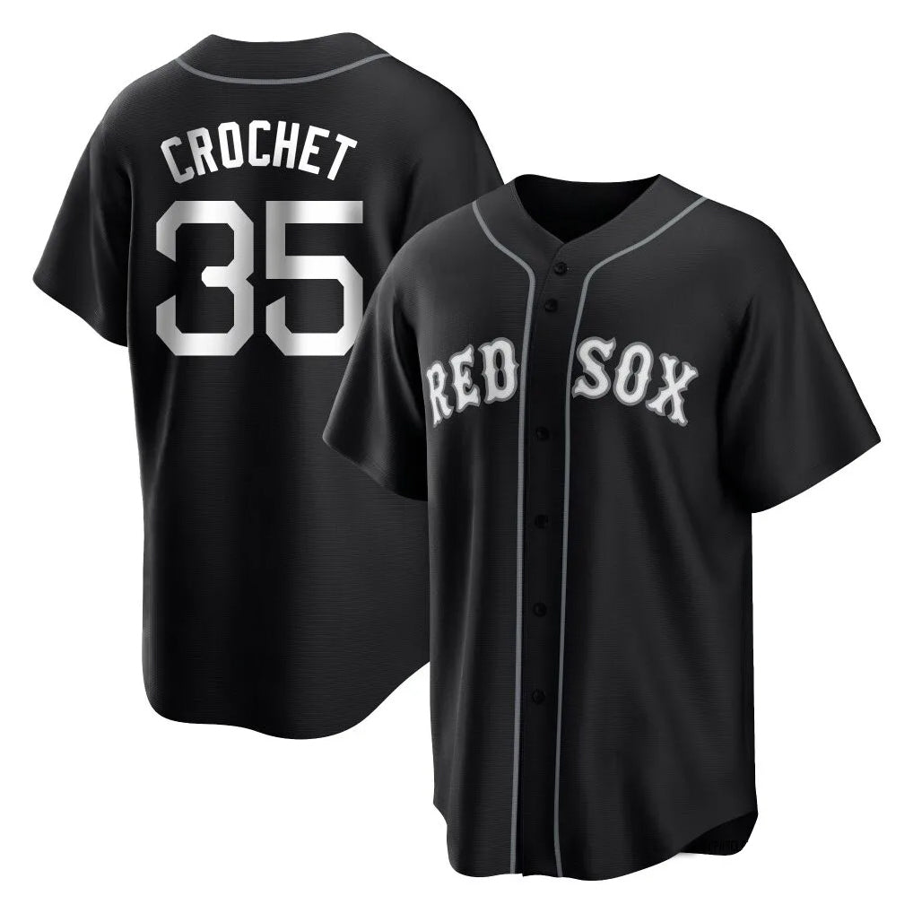 Baseball Jersey | Boston Red Sox #35 Garrett Crochet Player Black Home Game Stitched - image 1