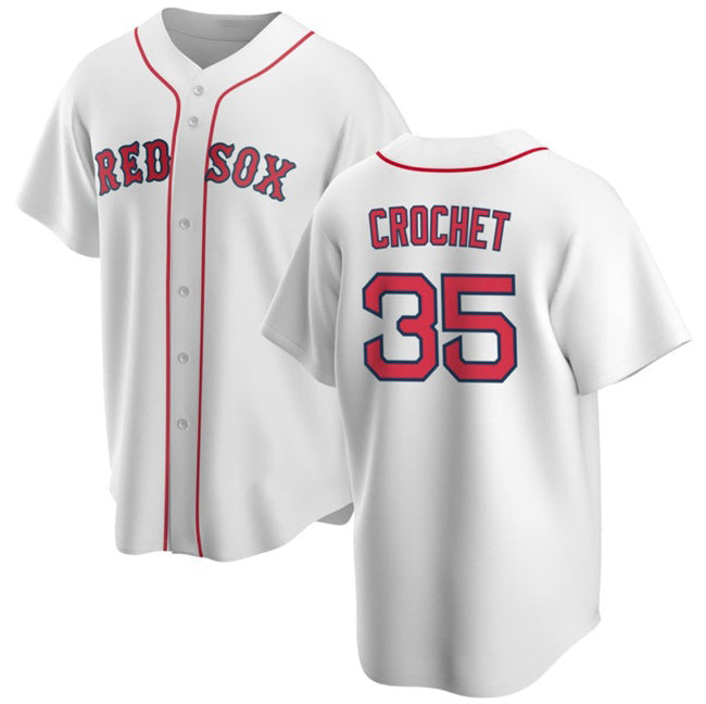 Baseball Jersey | Boston Red Sox #35 Garrett Crochet White 2024 Stitched - image 1