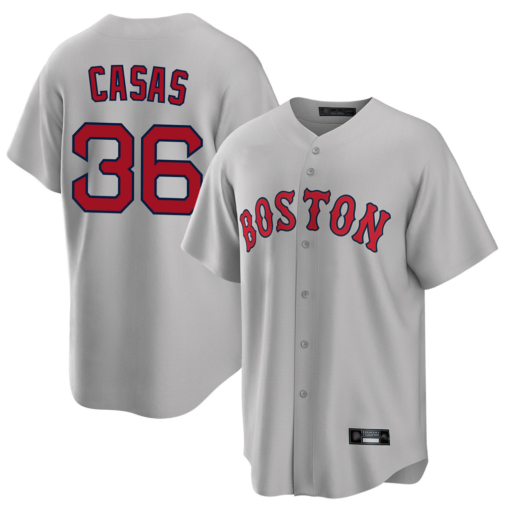 Baseball Jersey | Boston Red Sox #36 Triston Casas Player Gray Road Home Game Stitched - image 1