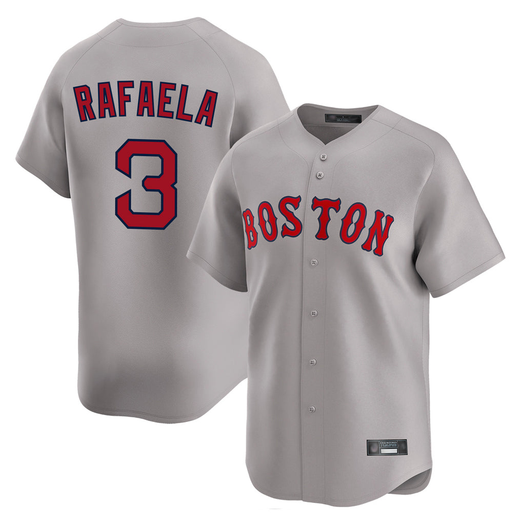 Baseball Jersey | Boston Red Sox #3 Ceddanne Rafaela Player Gray Road Limited Home Game Stitched - image 1