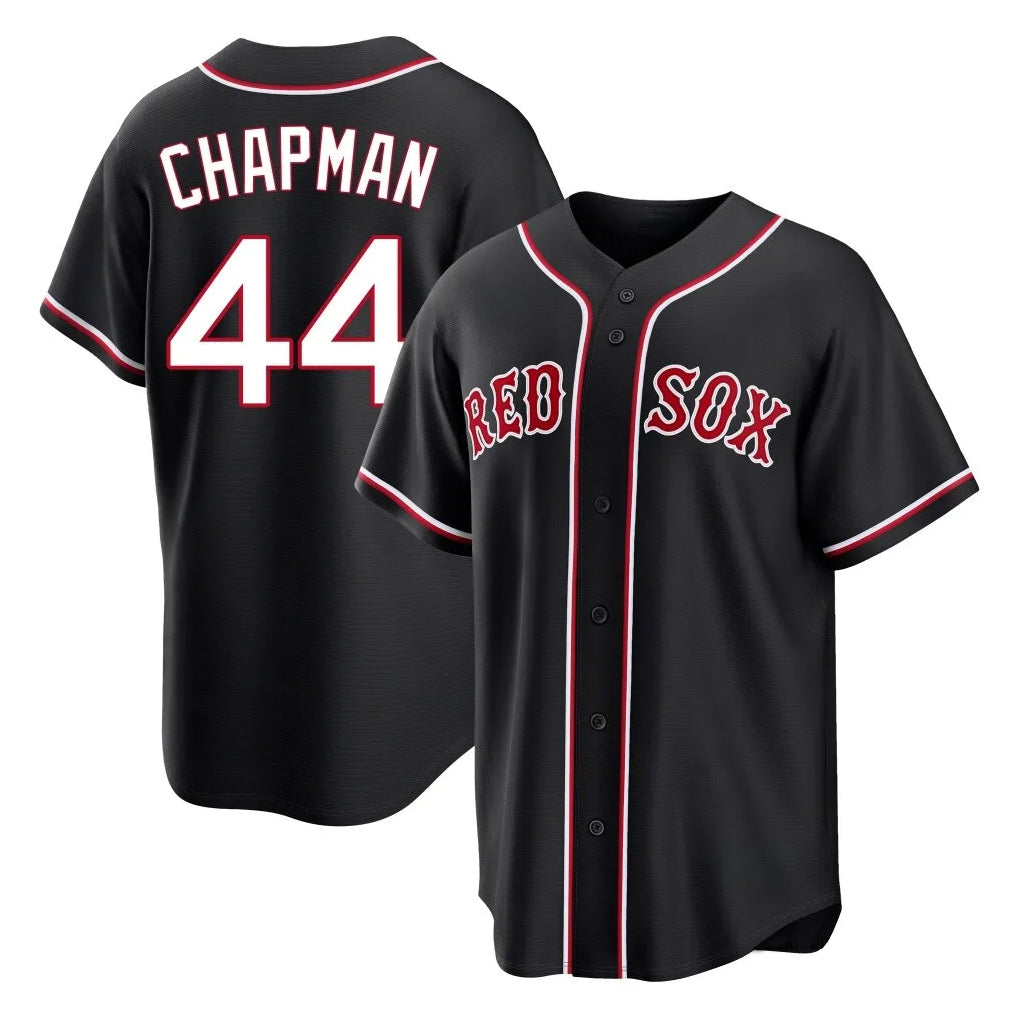Baseball Jersey | Boston Red Sox #44 Aroldis Chapman Player Black Out Home Game Stitched - image 1