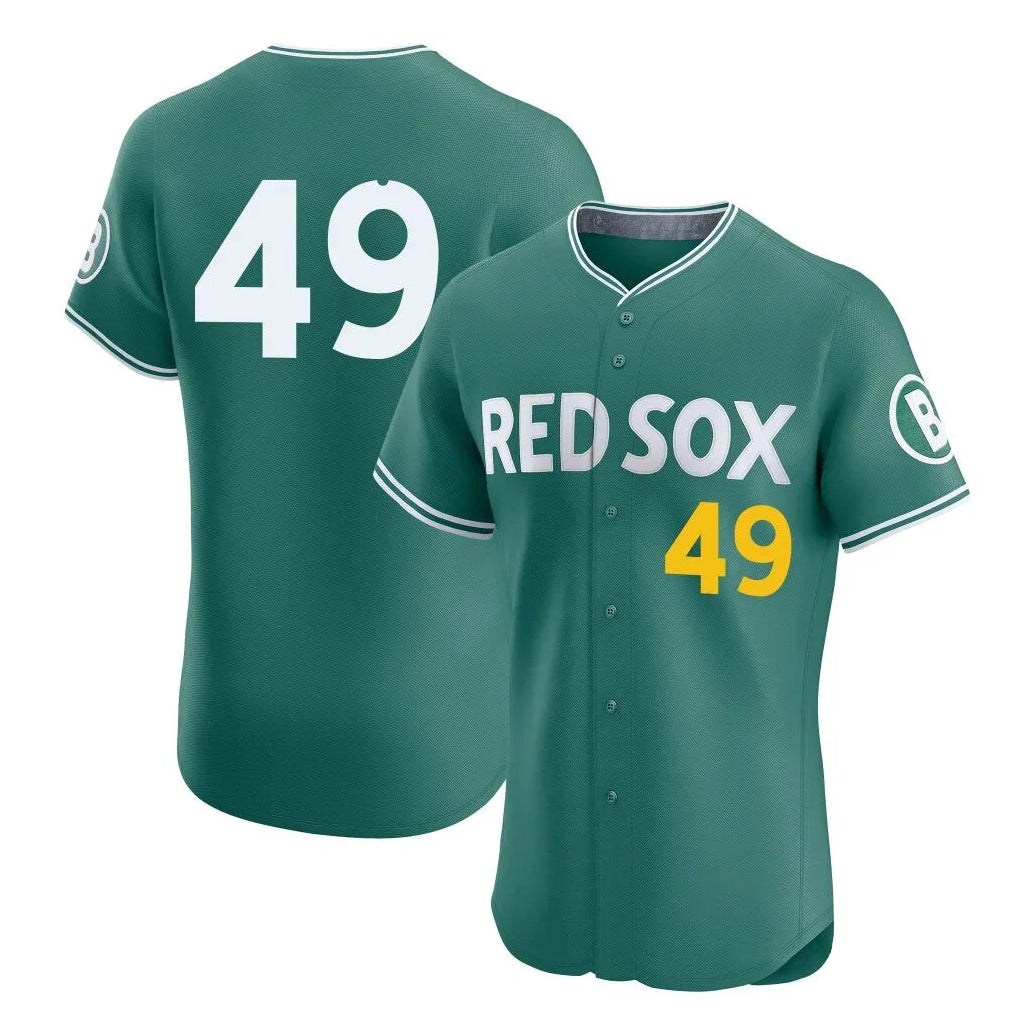 Baseball Jersey | Boston Red Sox #49 Tim Wakefield Player Green City Connect Limited Home Game Stitched - image 1