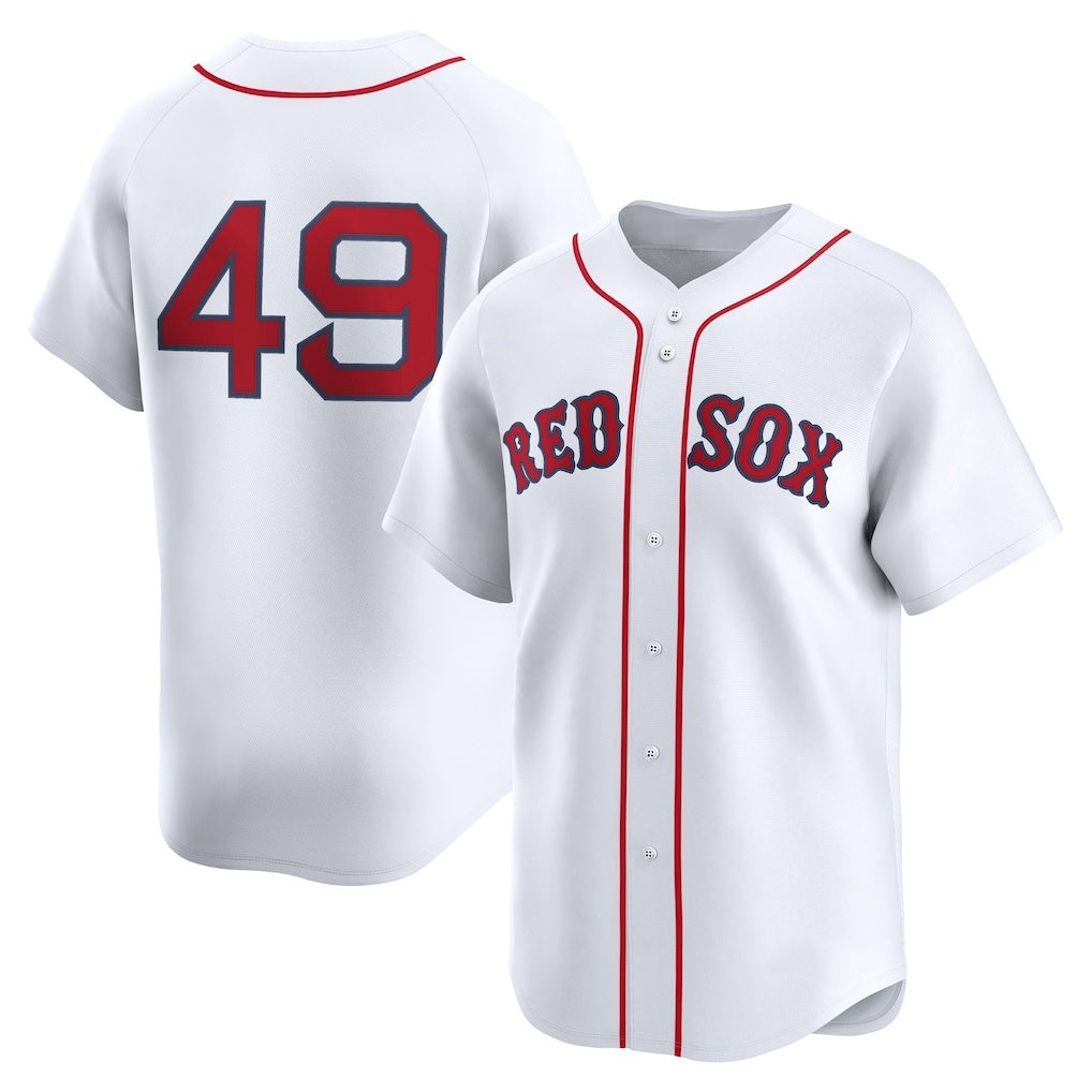 Baseball Jersey | Boston Red Sox #49 Tim Wakefield White Home Limited Player - image 1