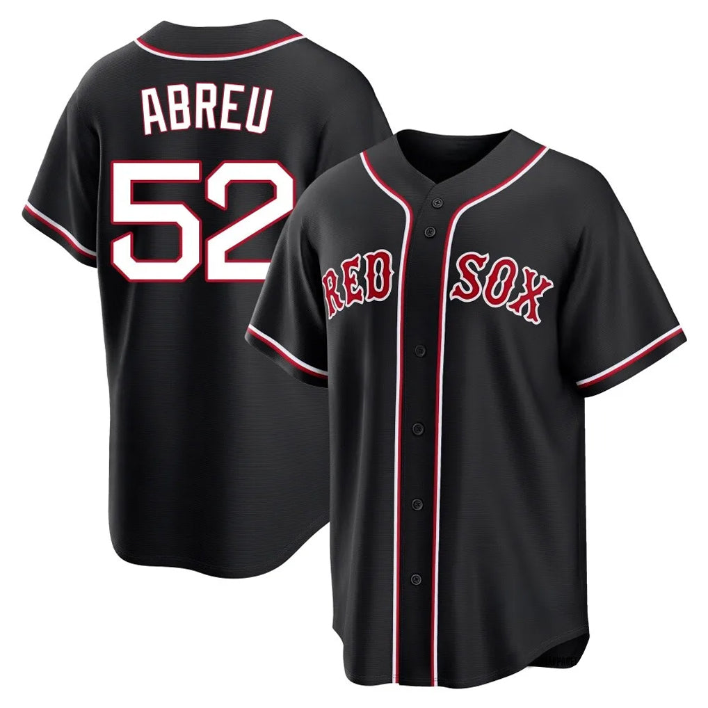Baseball Jersey | Boston Red Sox #52 Wilyer Abreu Player Black Out Home Game Stitched - image 1
