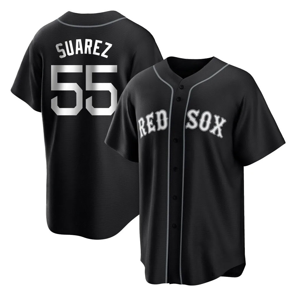 Baseball Jersey | Boston Red Sox #55 Ranger Su¨¢rez Player Black Home Game Stitched - image 1