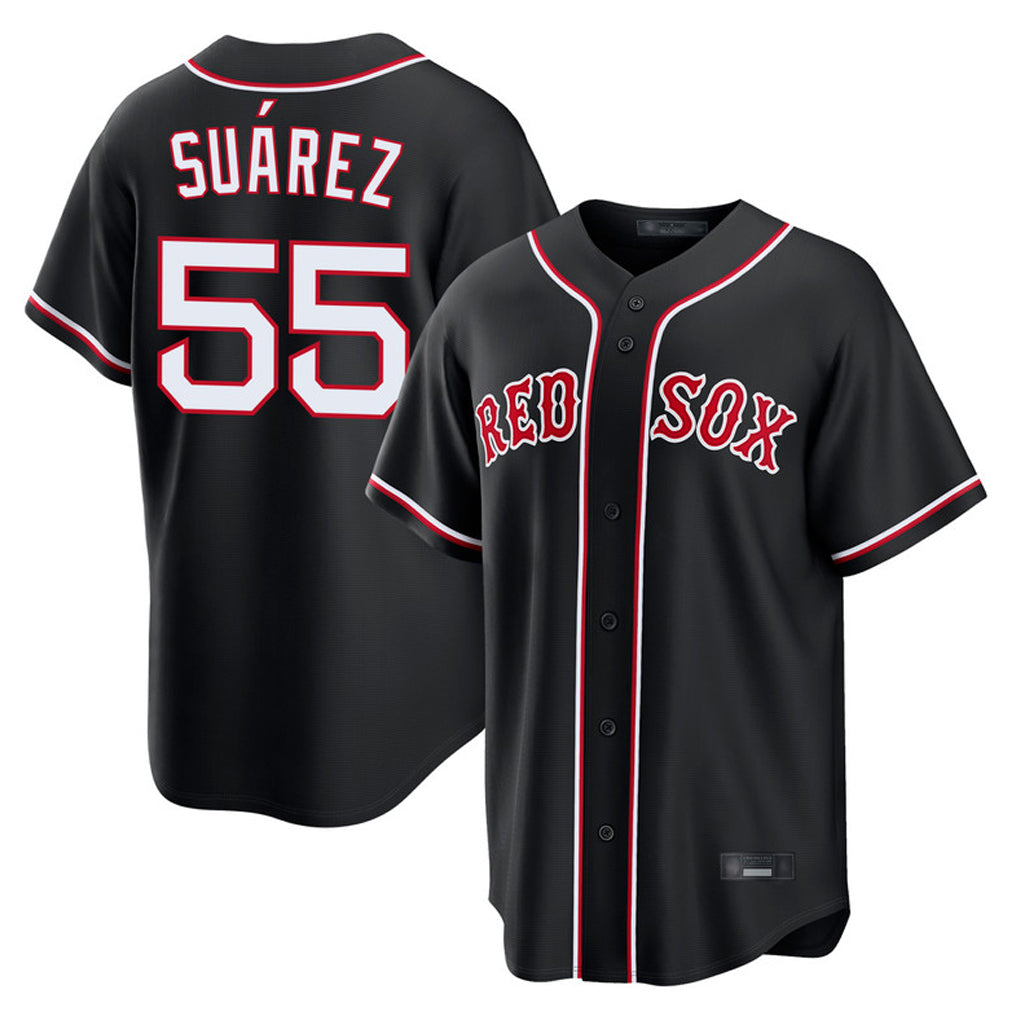 Baseball Jersey | Boston Red Sox #55 Ranger Su¨¢rez Player Black Out Home Game Stitched - image 1