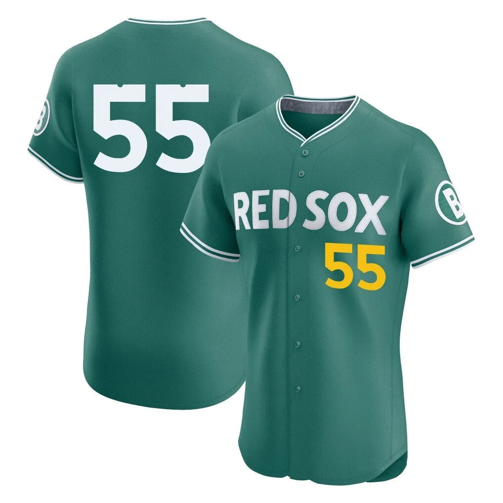 Baseball Jersey | Boston Red Sox #55 Ranger Su¨¢rez Player Green City Connect Limited Home Game Stitched - image 1