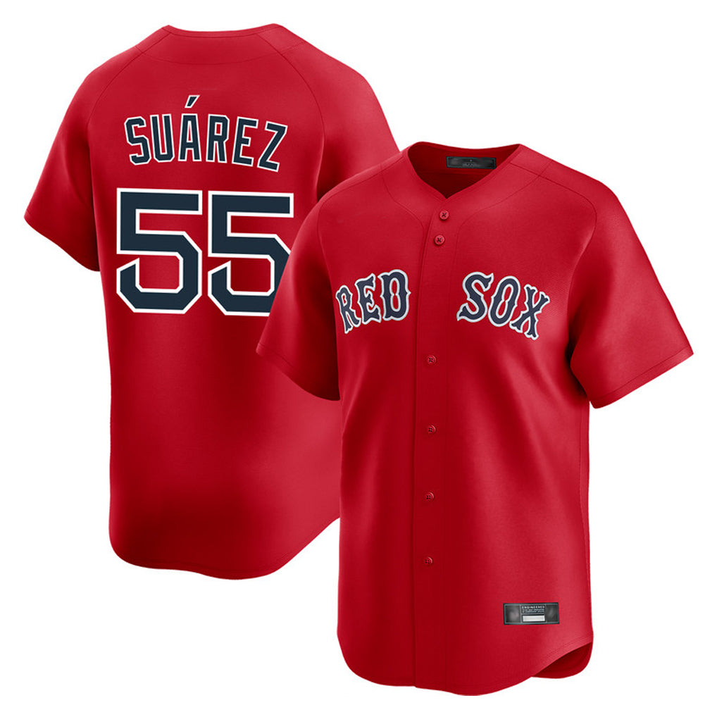 Baseball Jersey | Boston Red Sox #55 Ranger Su¨¢rez Player Red Limited Home Game Stitched - image 1