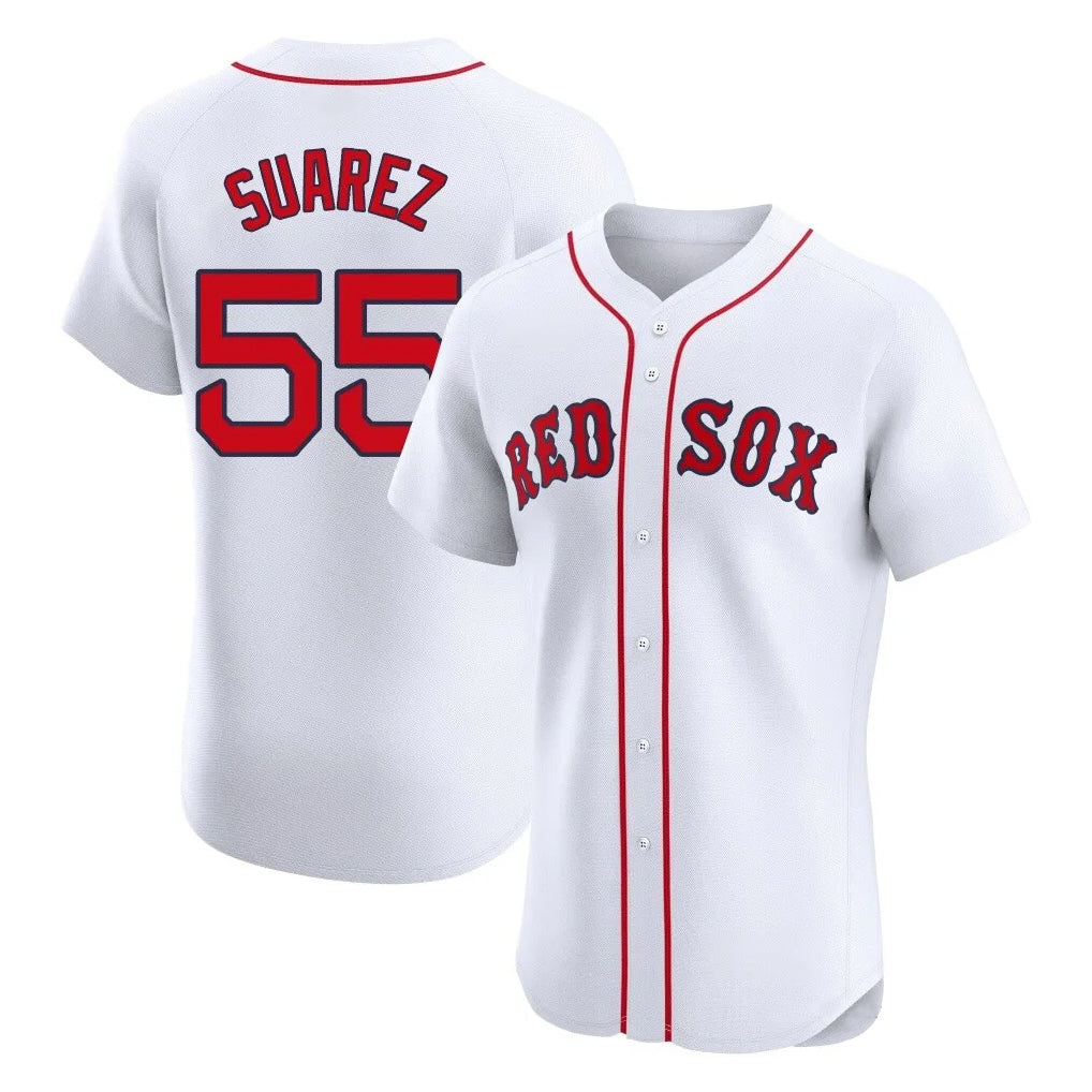 Baseball Jersey | Boston Red Sox #55 Ranger Su¨¢rez Player White Limited Home Game Stitched - image 1