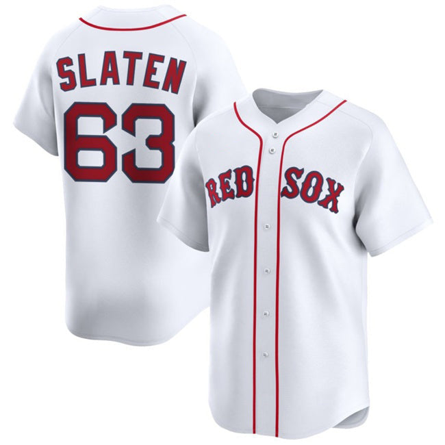 Baseball Jersey | Boston Red Sox #63 Justin Slaten White 2025 Home Limited Stitched - image 1