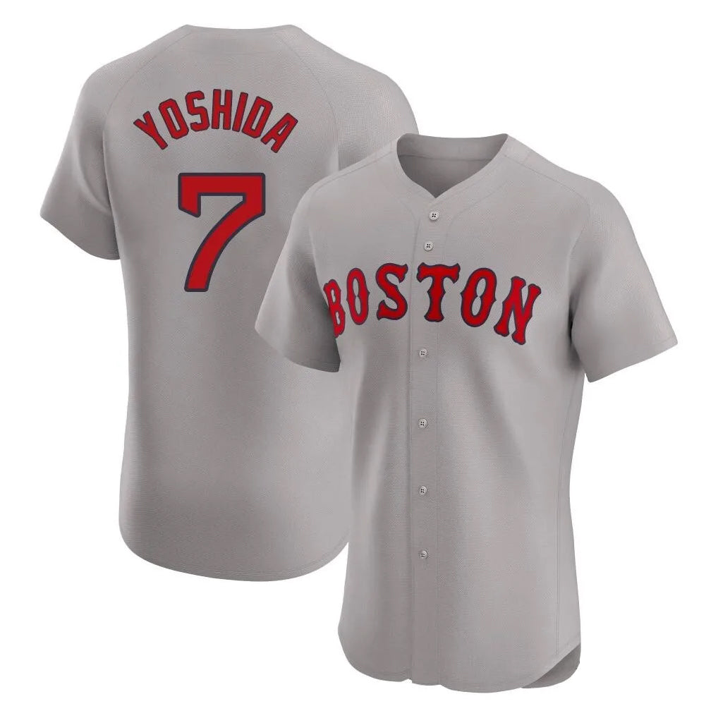 Baseball Jersey | Boston Red Sox #7 Masataka Yoshida Player Gray Road Limited Home Game Stitched - image 1